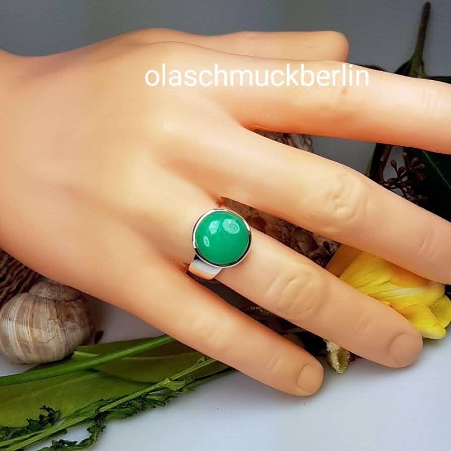 Silberring mit Chrysopras