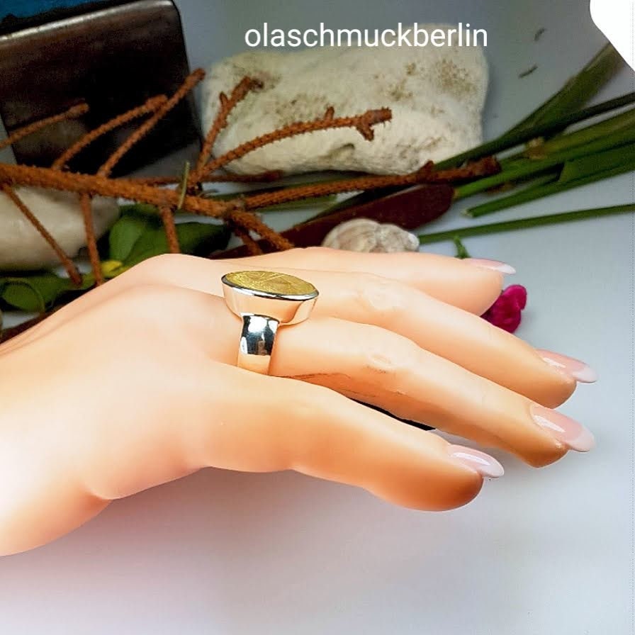 Silberring mit Rutilquarz