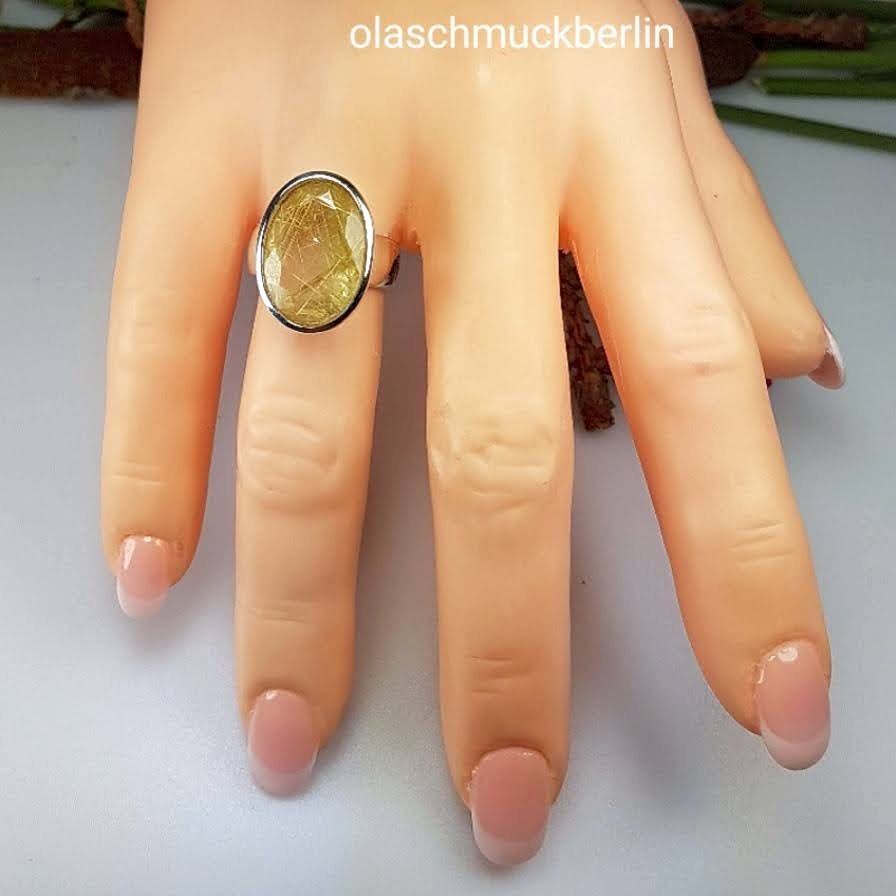 Silberring mit Rutilquarz