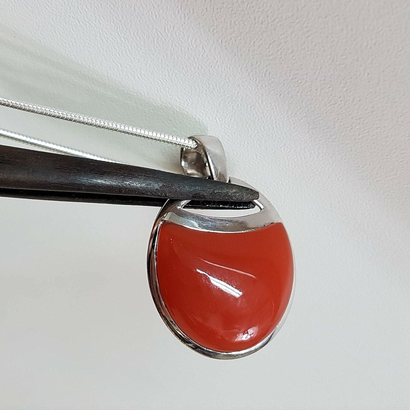Silberanhänger mit Karneol // 1,5