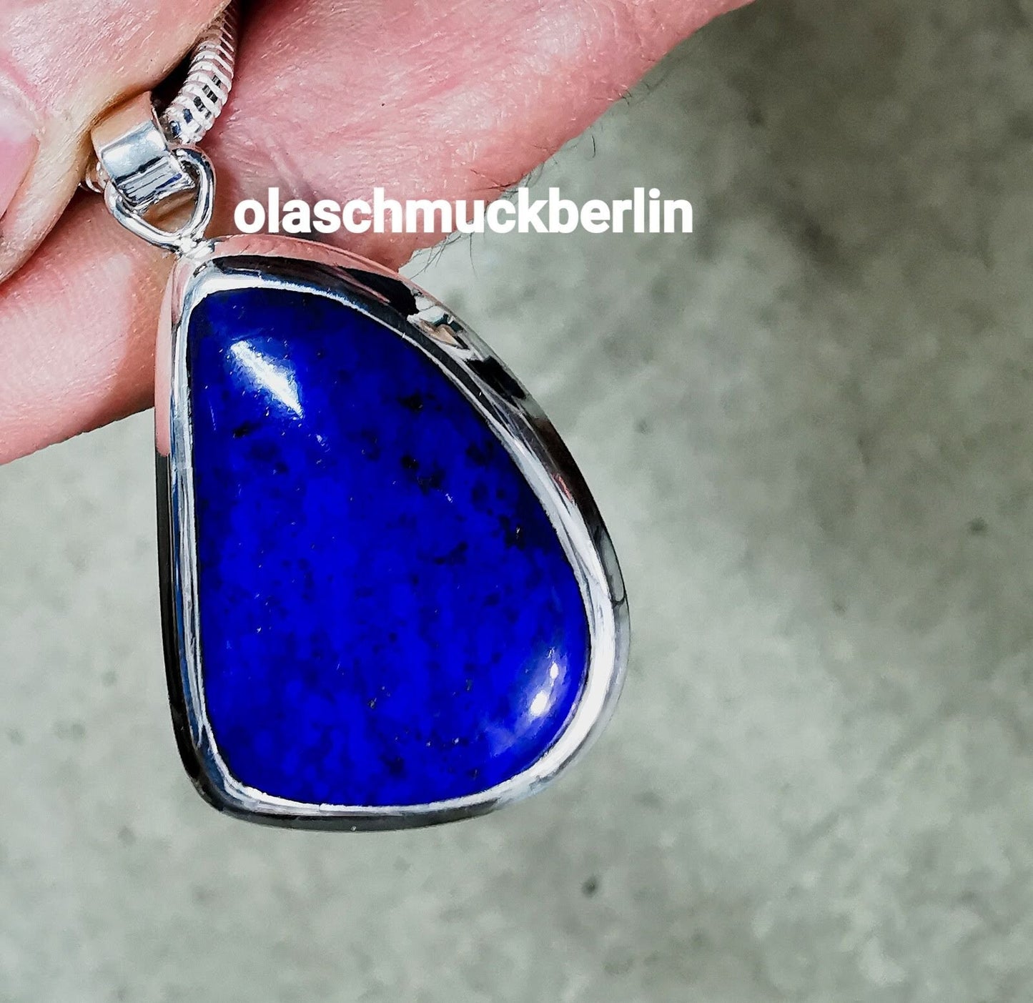 Silberanhänger mit Lapislazuli // 2,4