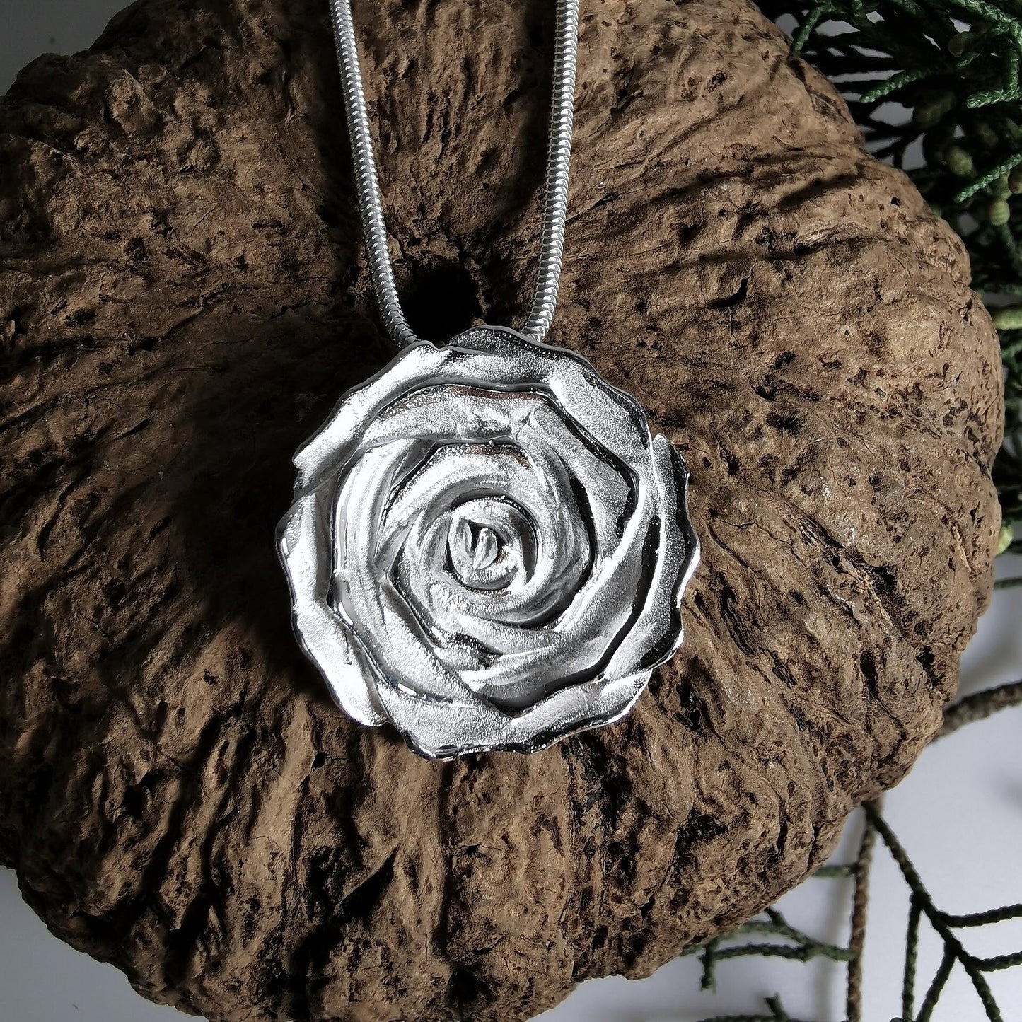 Silberanhänger Rose