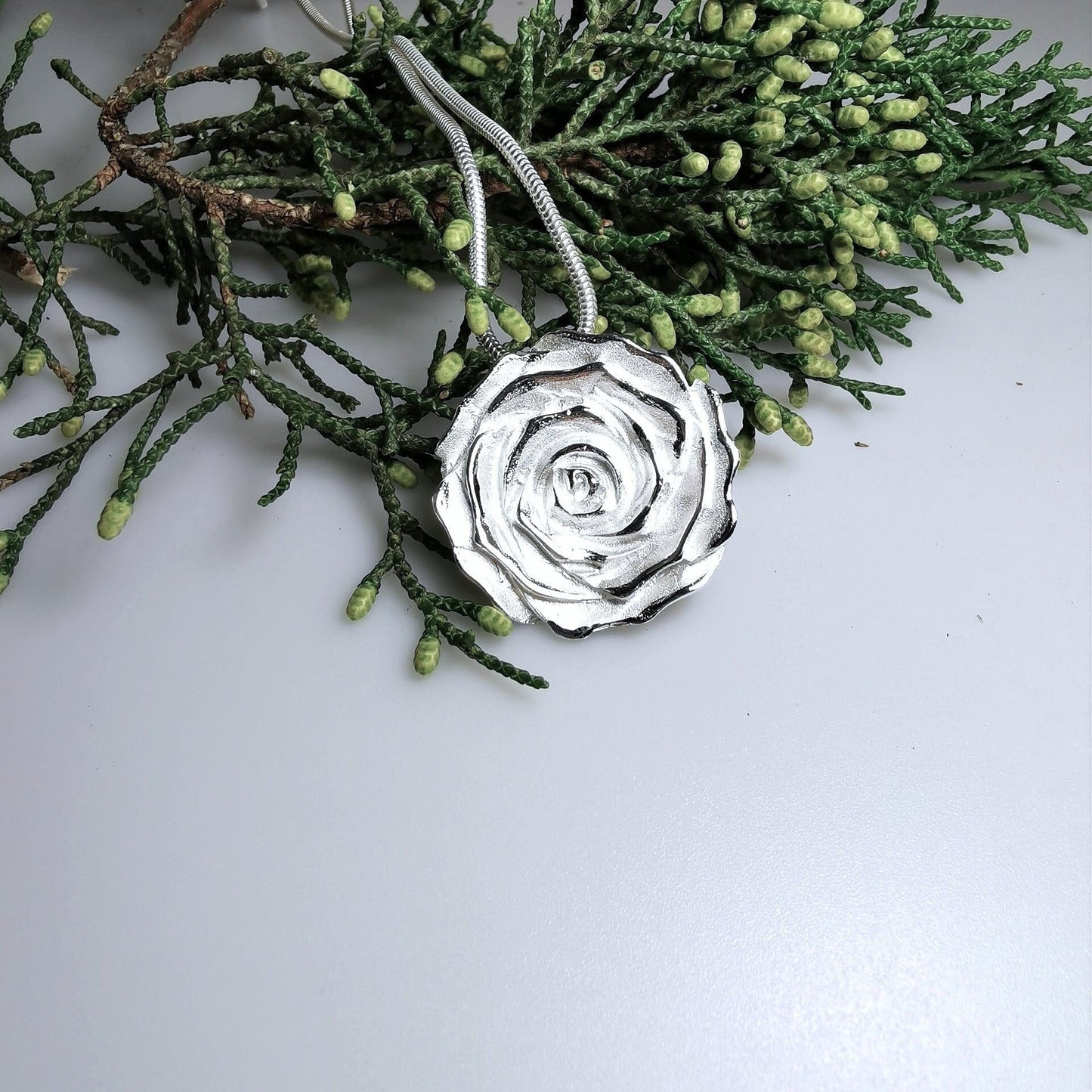Silberanhänger Rose