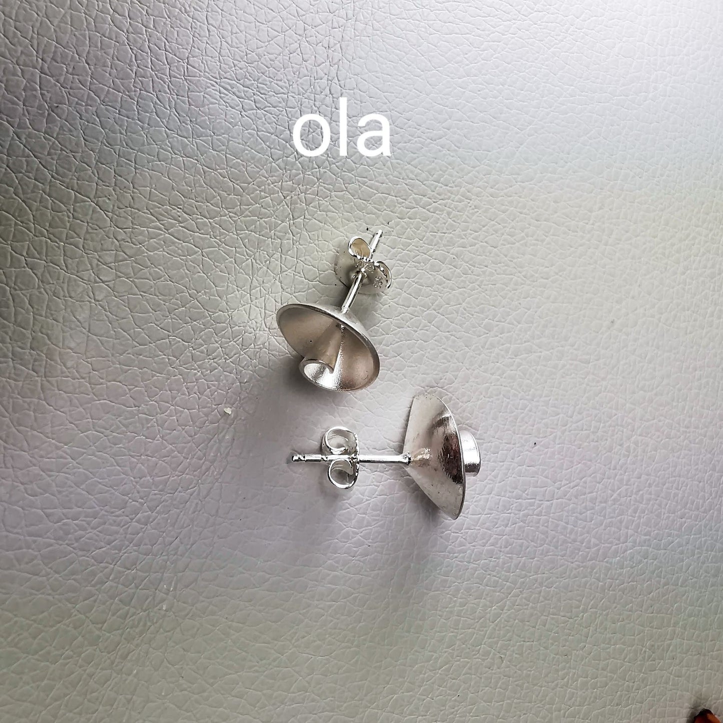 Handgefertigte Silberohrstecker