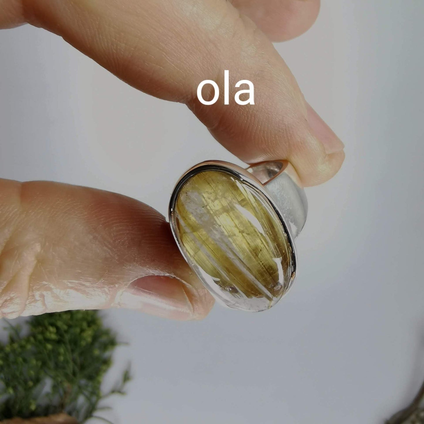 Silberring mit Rutilquarz