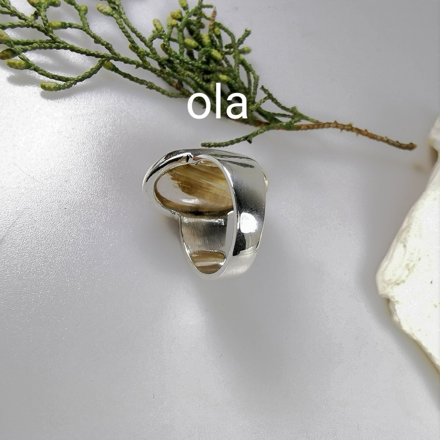 Silberring mit Rutilquarz