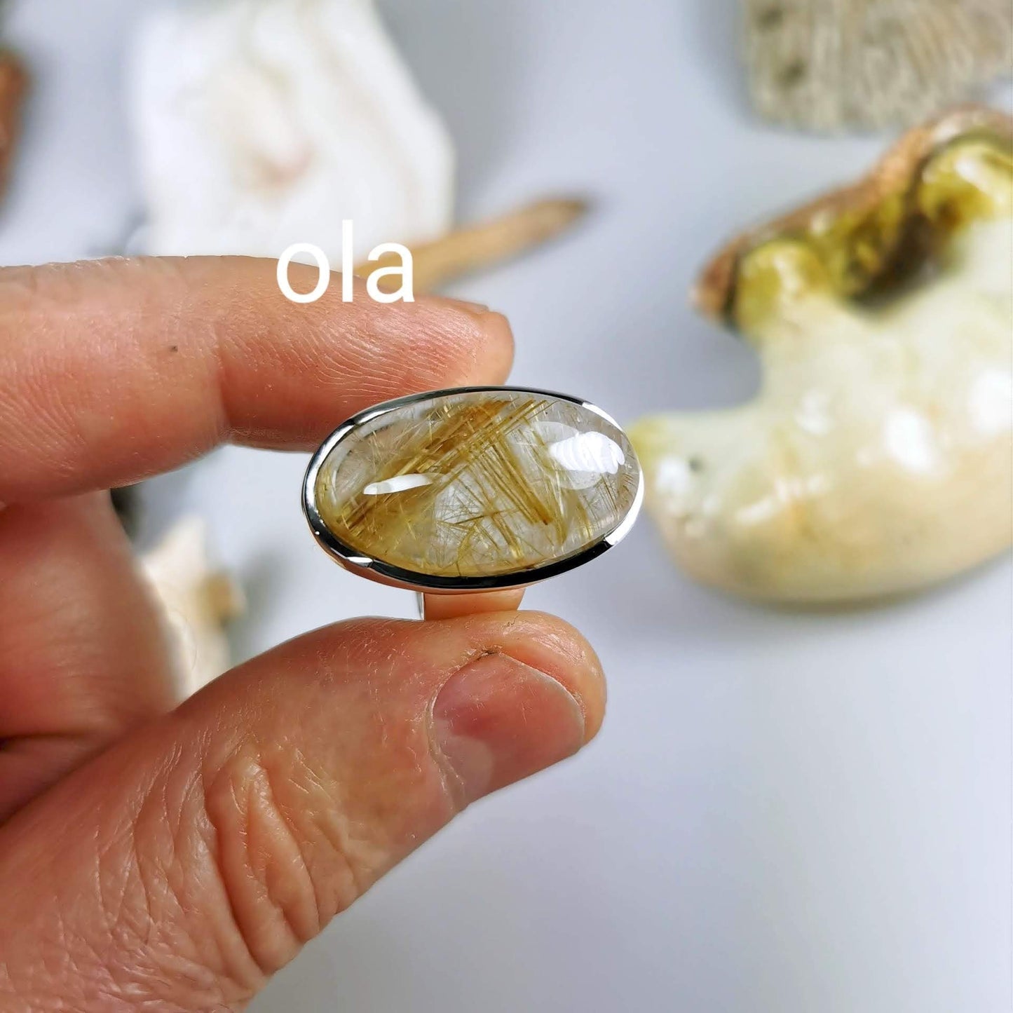 Silberring mit Rutilquarz