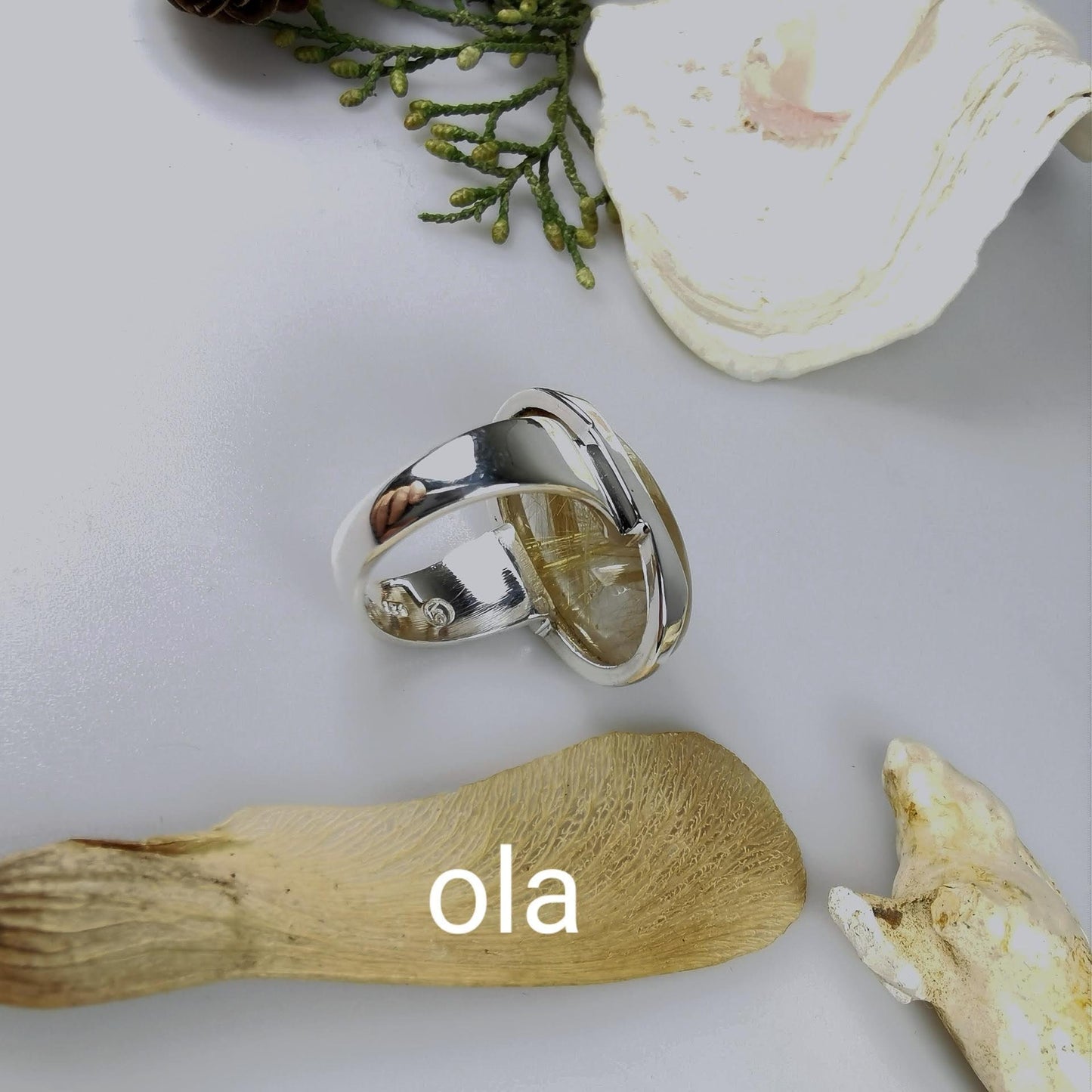 Silberring mit Rutilquarz