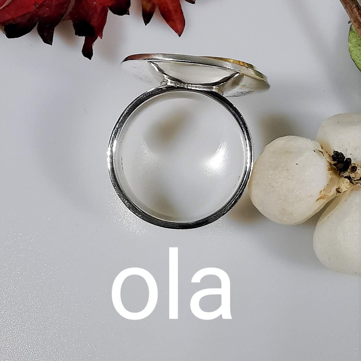 Handgefertigter Silberring -bicolor-