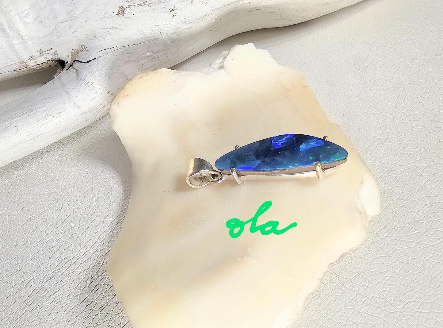 Silber Anhänger mit Opal