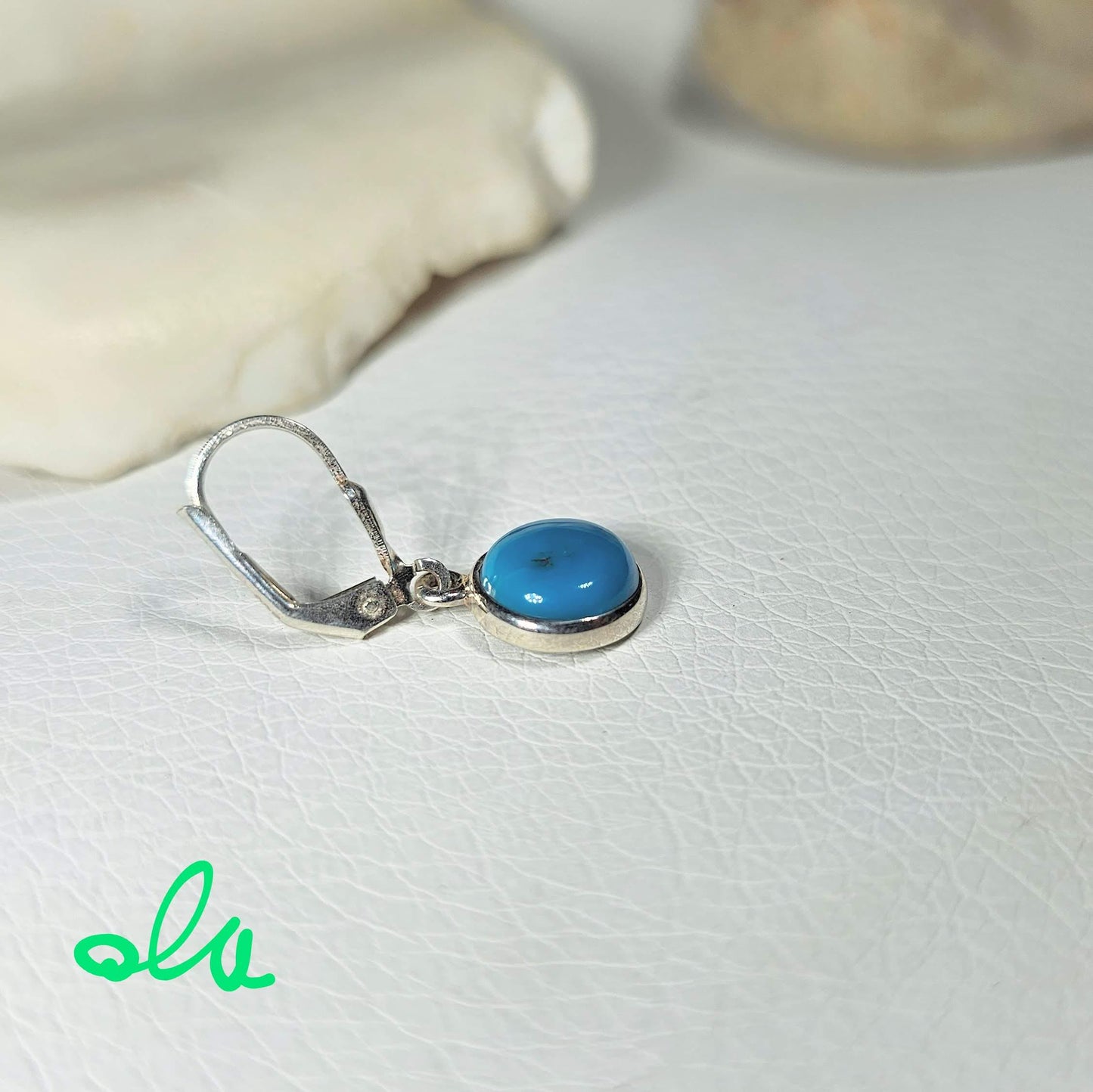 Silber Ohrringe mit Türkis