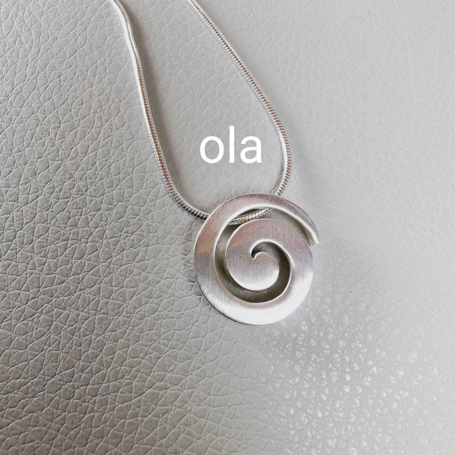 Spiral Anhänger aus 925 Silber