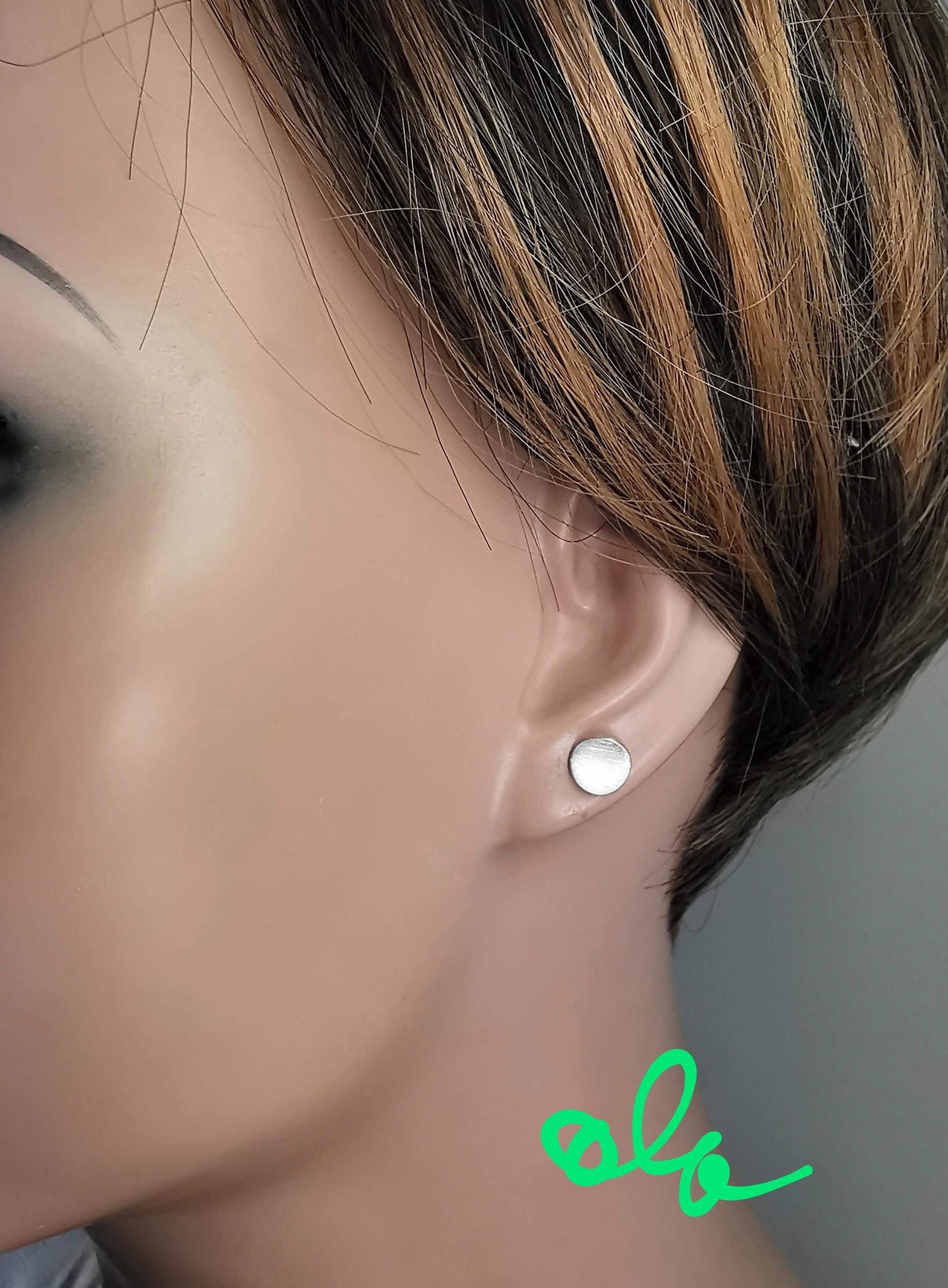 Ohrstecker aus 925 Silber ,rund