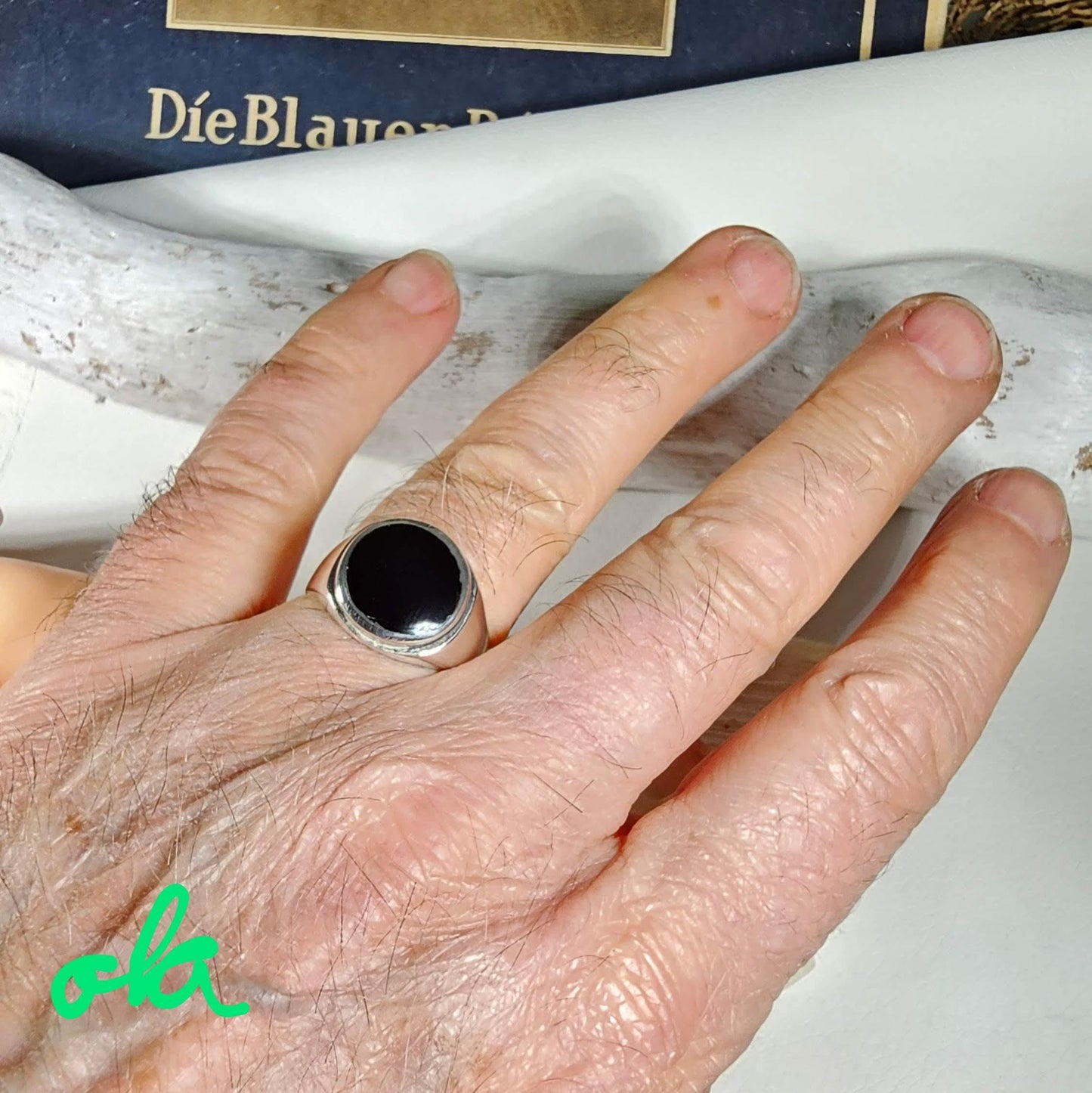 Onix Männer Ring 925 Silber