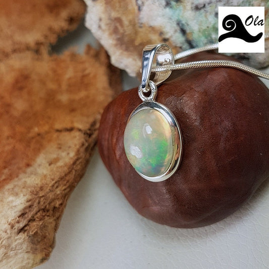 Silberanhänger mit Welo Opal // 1,0