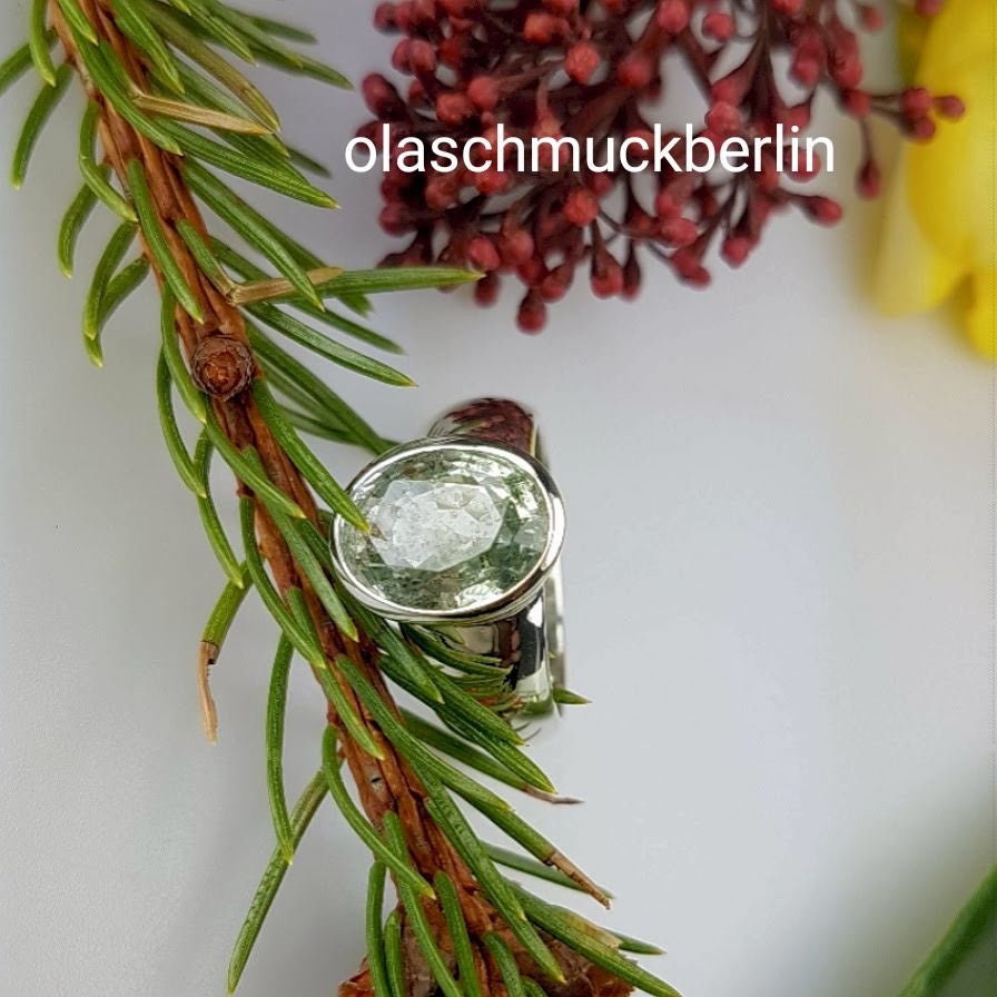 Silberring mit Aquamarin