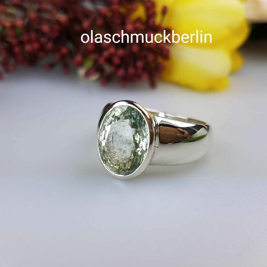 Silberring mit Aquamarin
