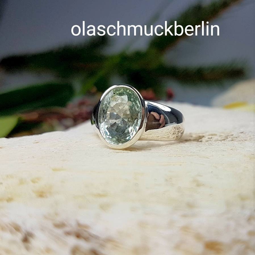 Silberring mit Aquamarin