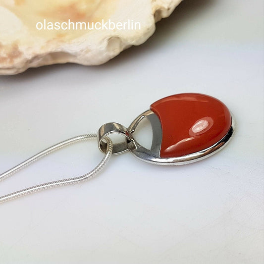 Silberanhänger mit Karneol // 1,5