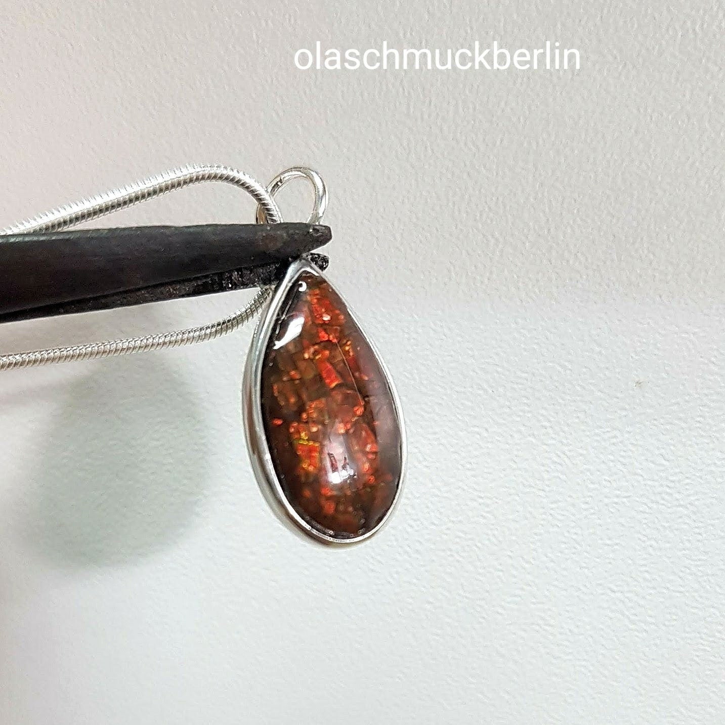 Silberanhänger mit Ammolith // 1,0