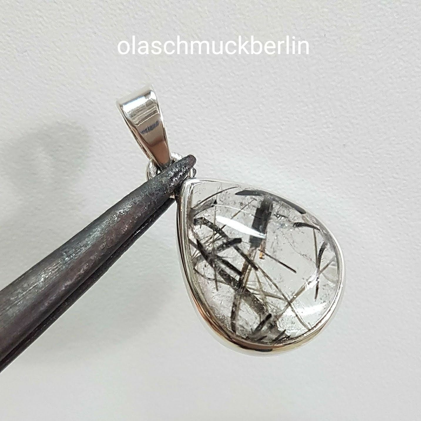 Silberanhänger mit Turmalinquarz // 1,0