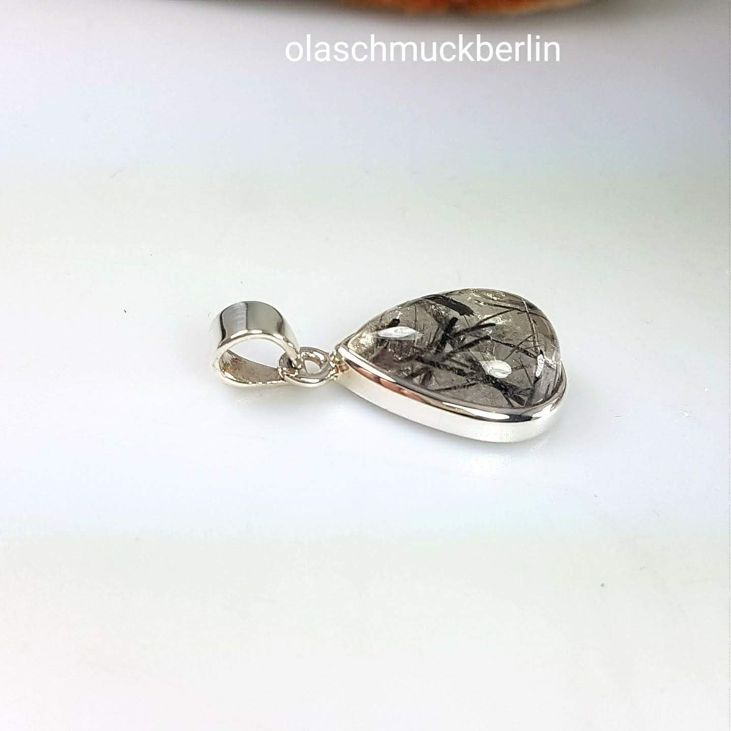 Silberanhänger mit Turmalinquarz // 1,0