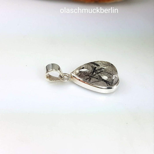 Silberanhänger mit Turmalinquarz // 1,0