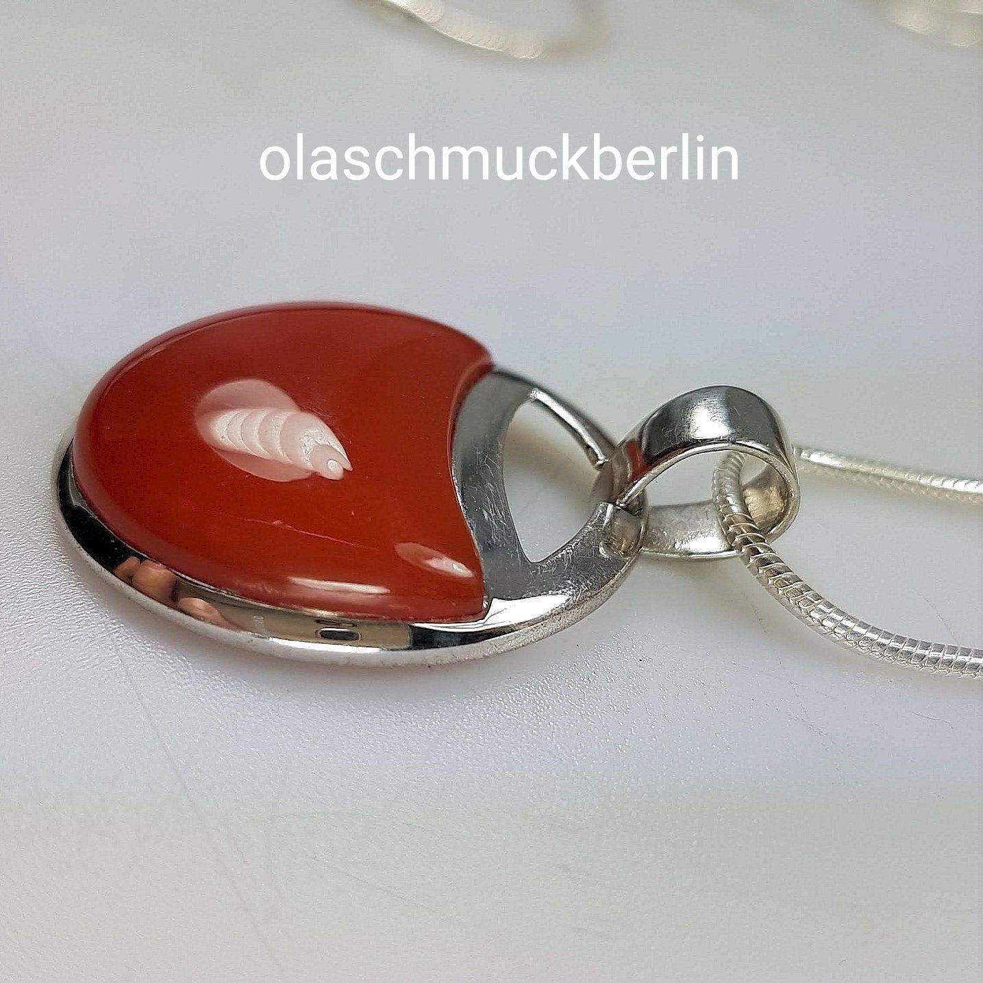 Silberanhänger mit Karneol // 1,5