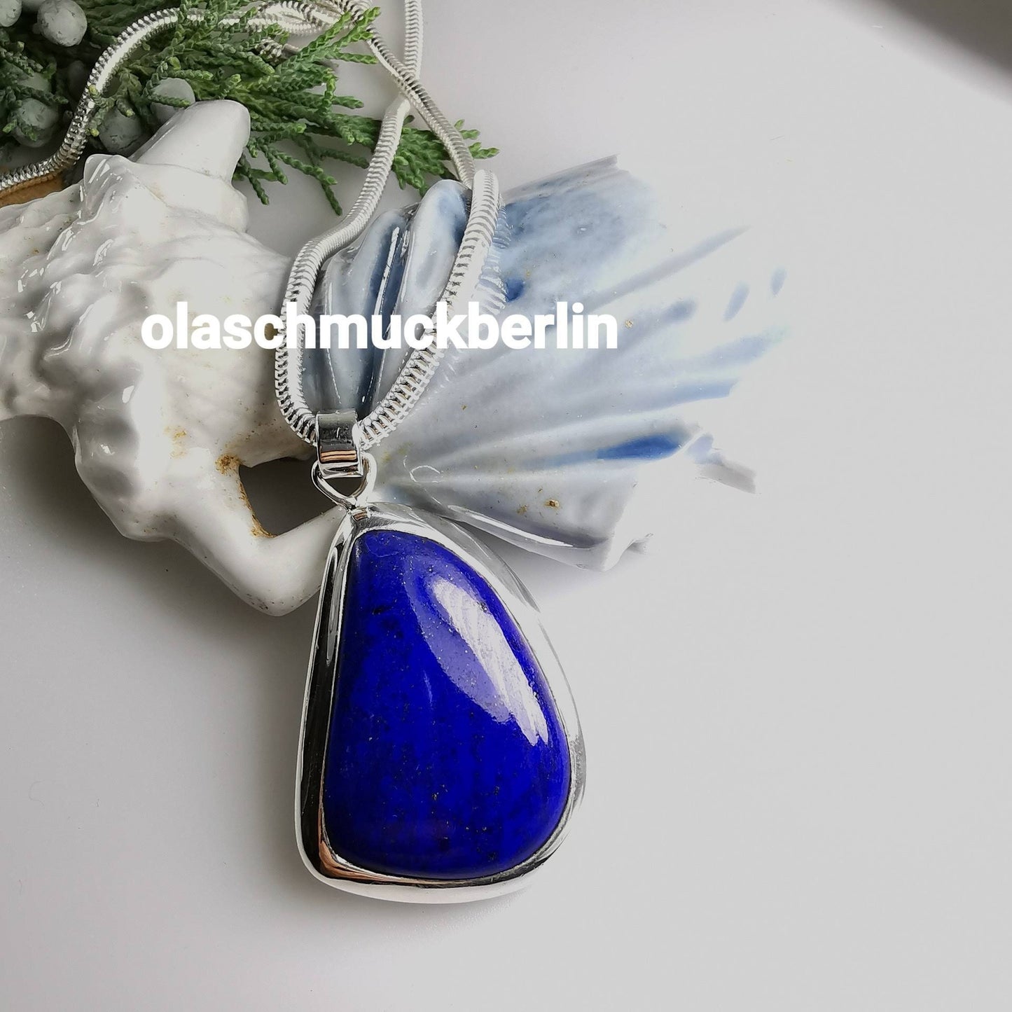Silberanhänger mit Lapislazuli // 2,4