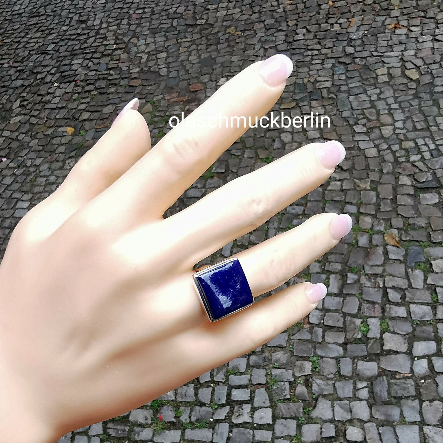 Silberring mit Lapislazuli