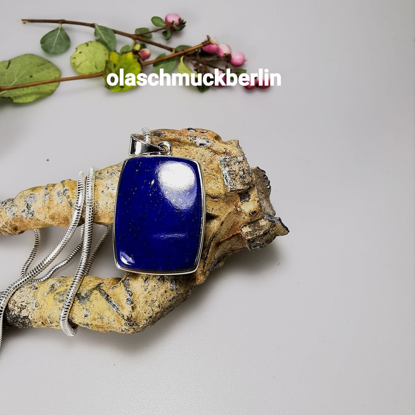 Silberanhänger mit Lapislazuli // 2,0