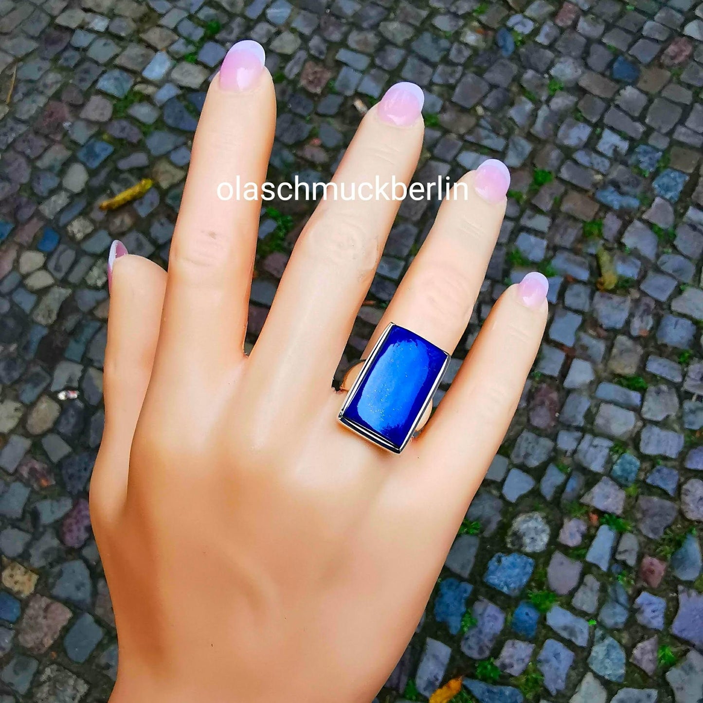 Silberring mit Lapislazuli