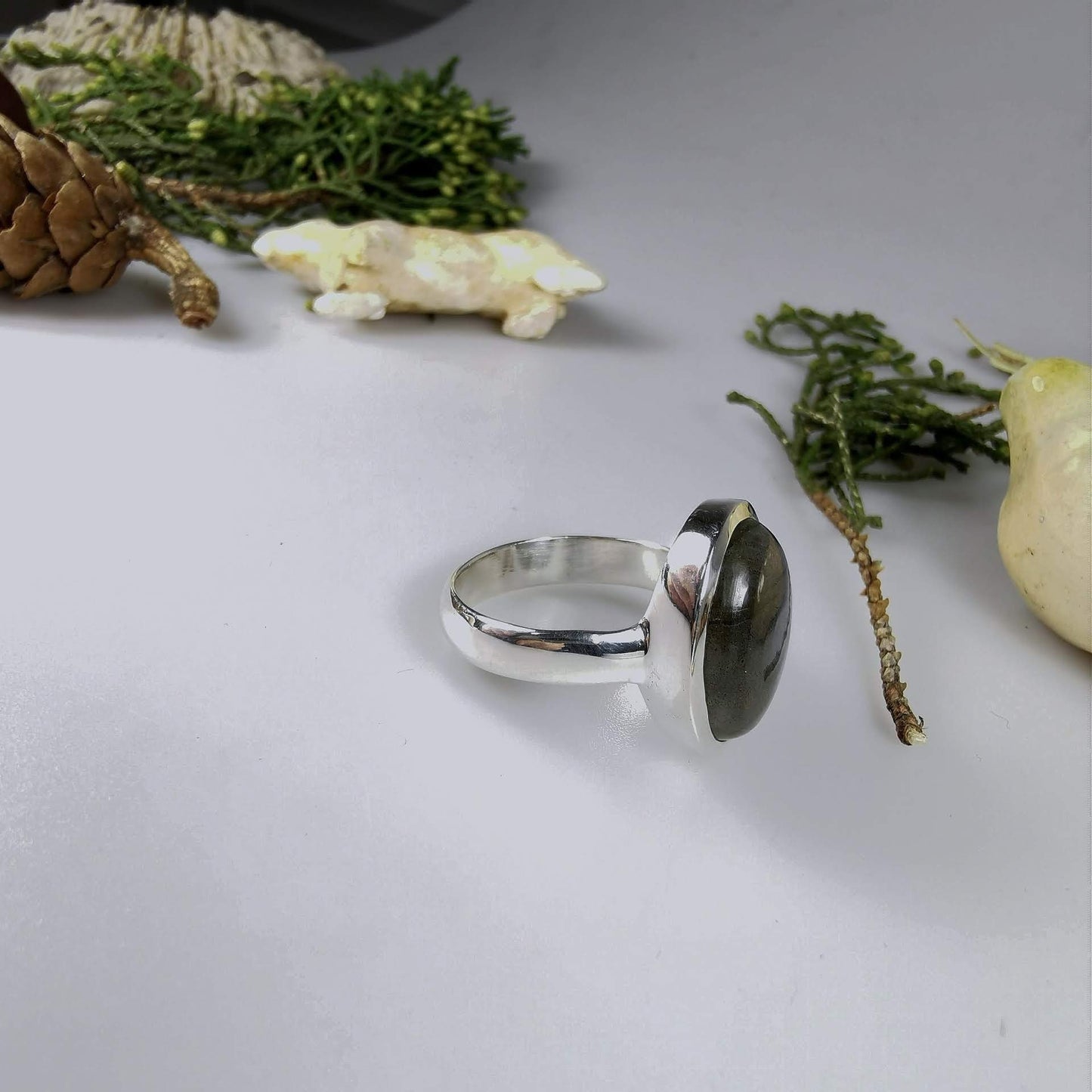Silberring mit Labradorit