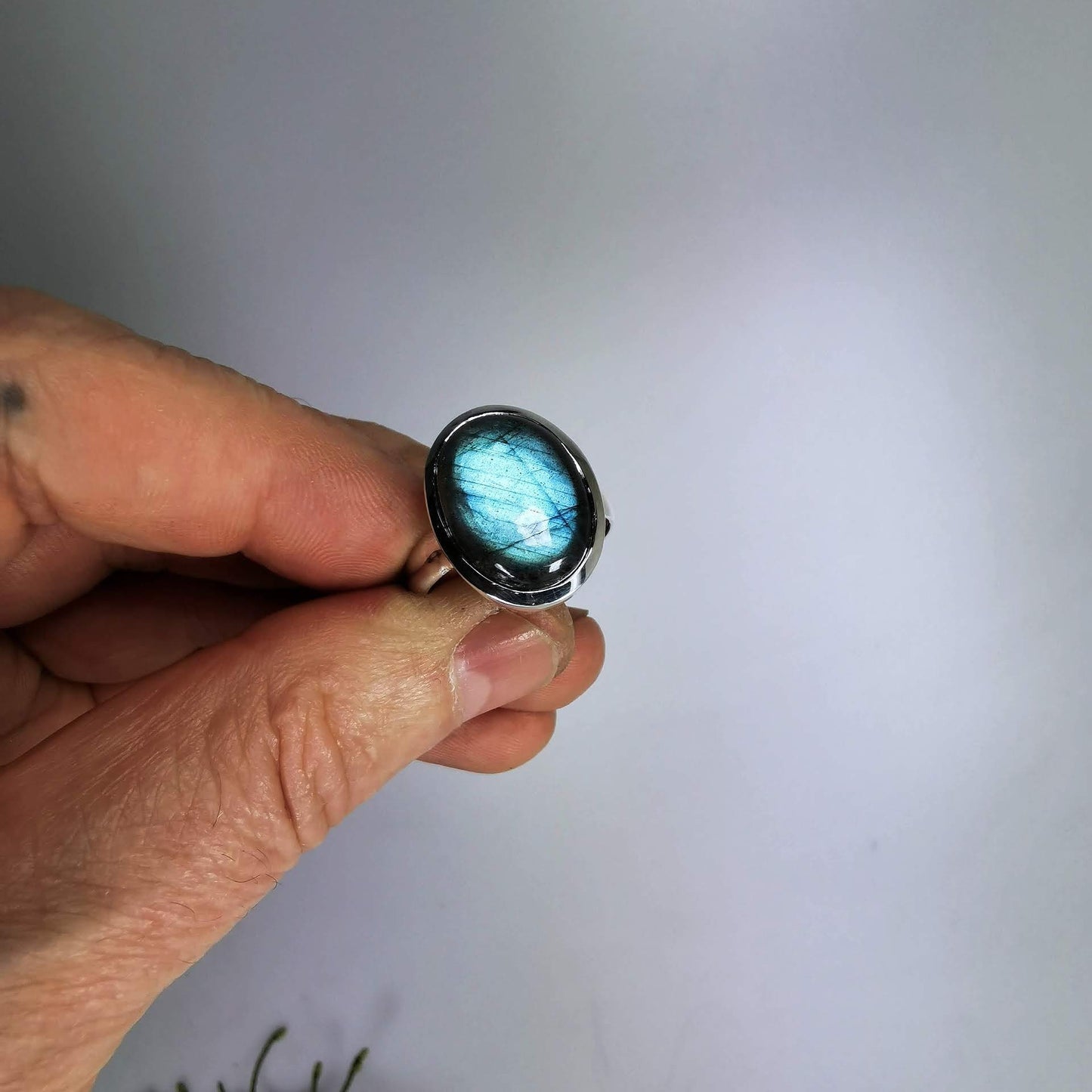 Silberring mit Labradorit