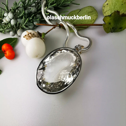 Silberanhänger mit Bergkristall