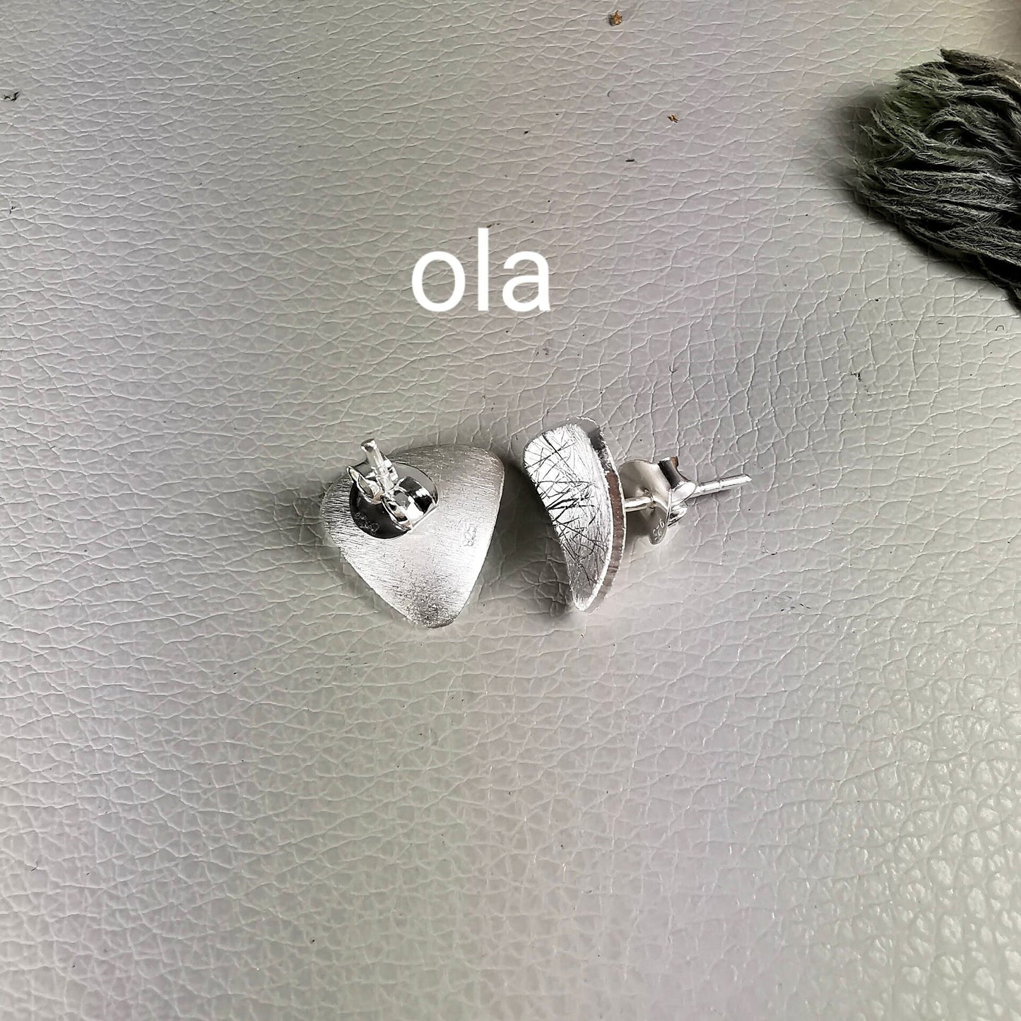 Handgefertigte Silberohrstecker