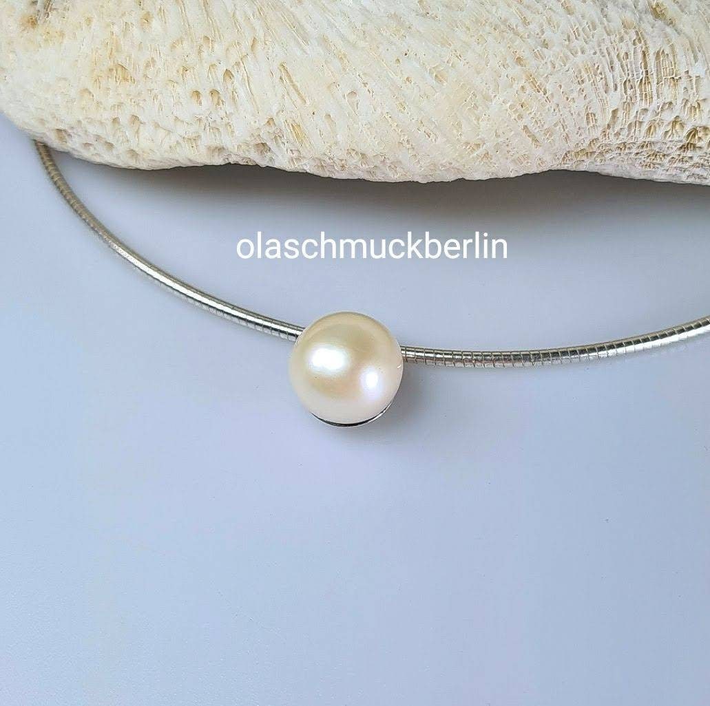 Silber Anhänger mit Süßwasserperle