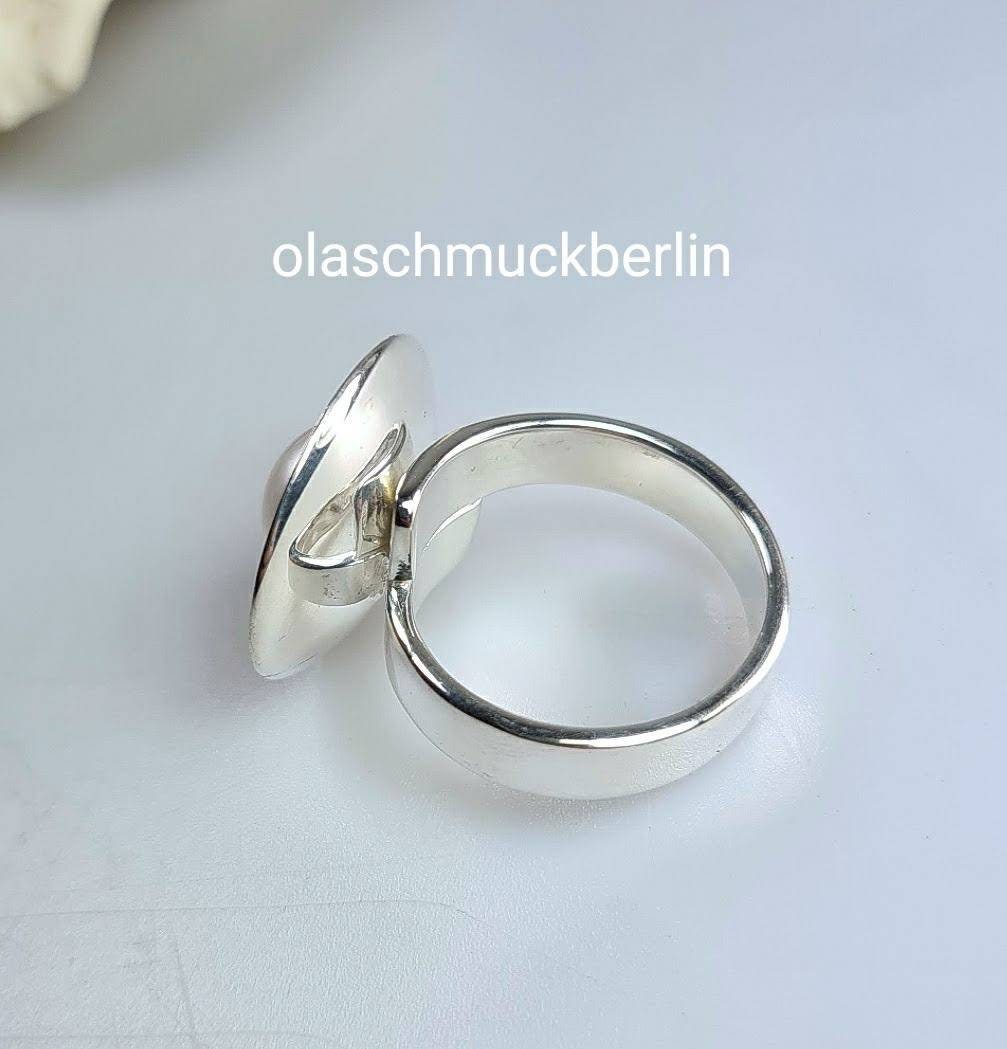 Silberring mit Süßwasserperle