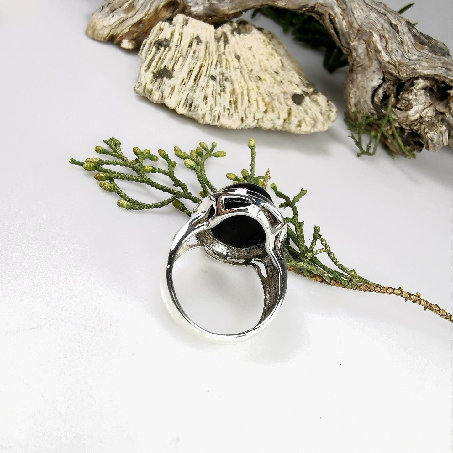 Silberring mit Onyx