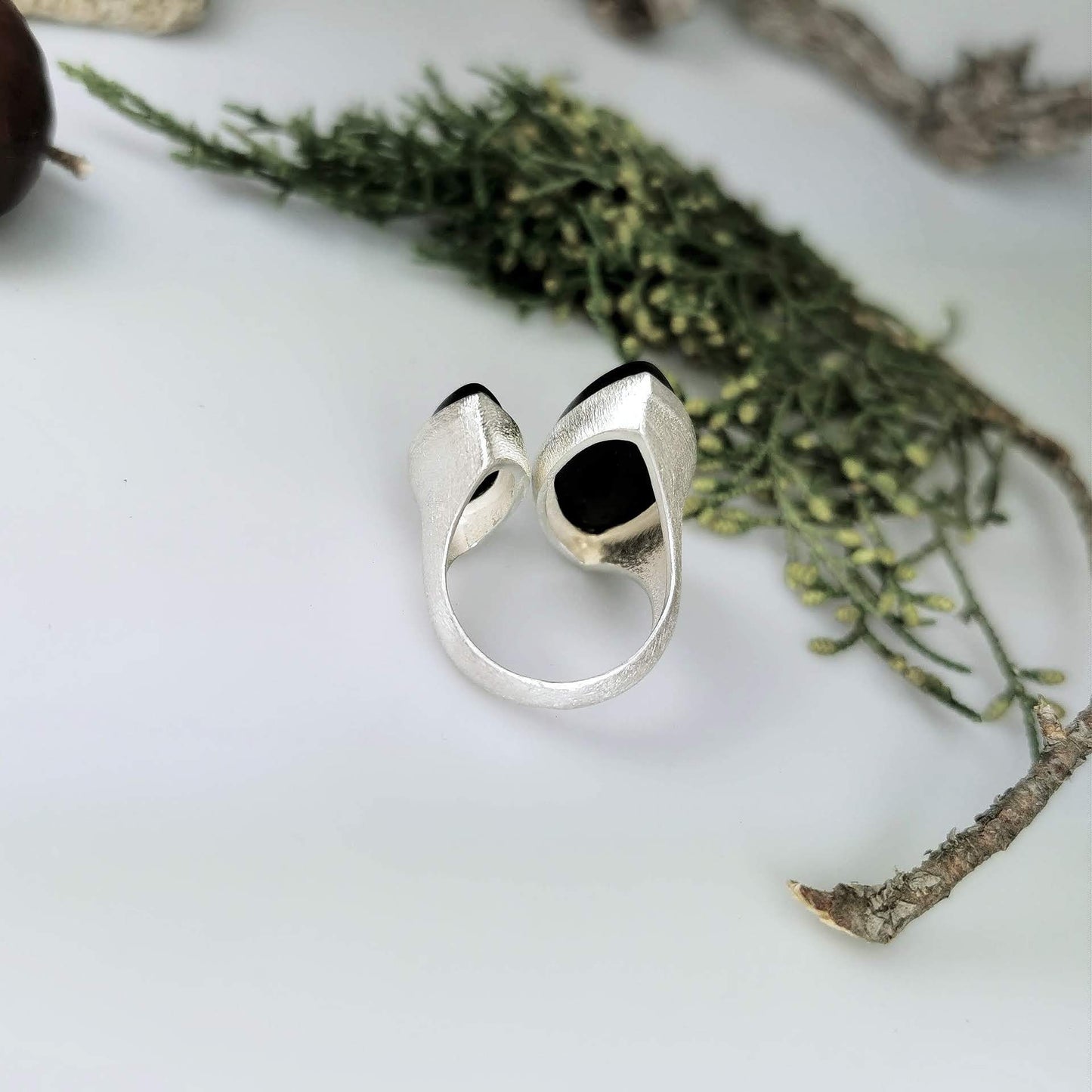 Silberring mit Onyx