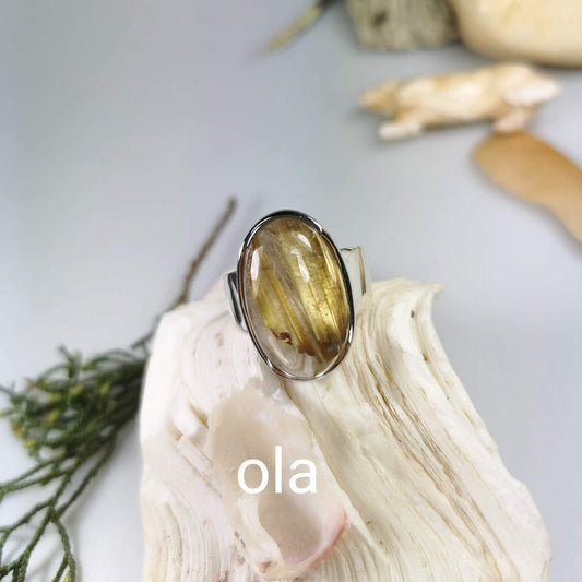 Silberring mit Rutilquarz