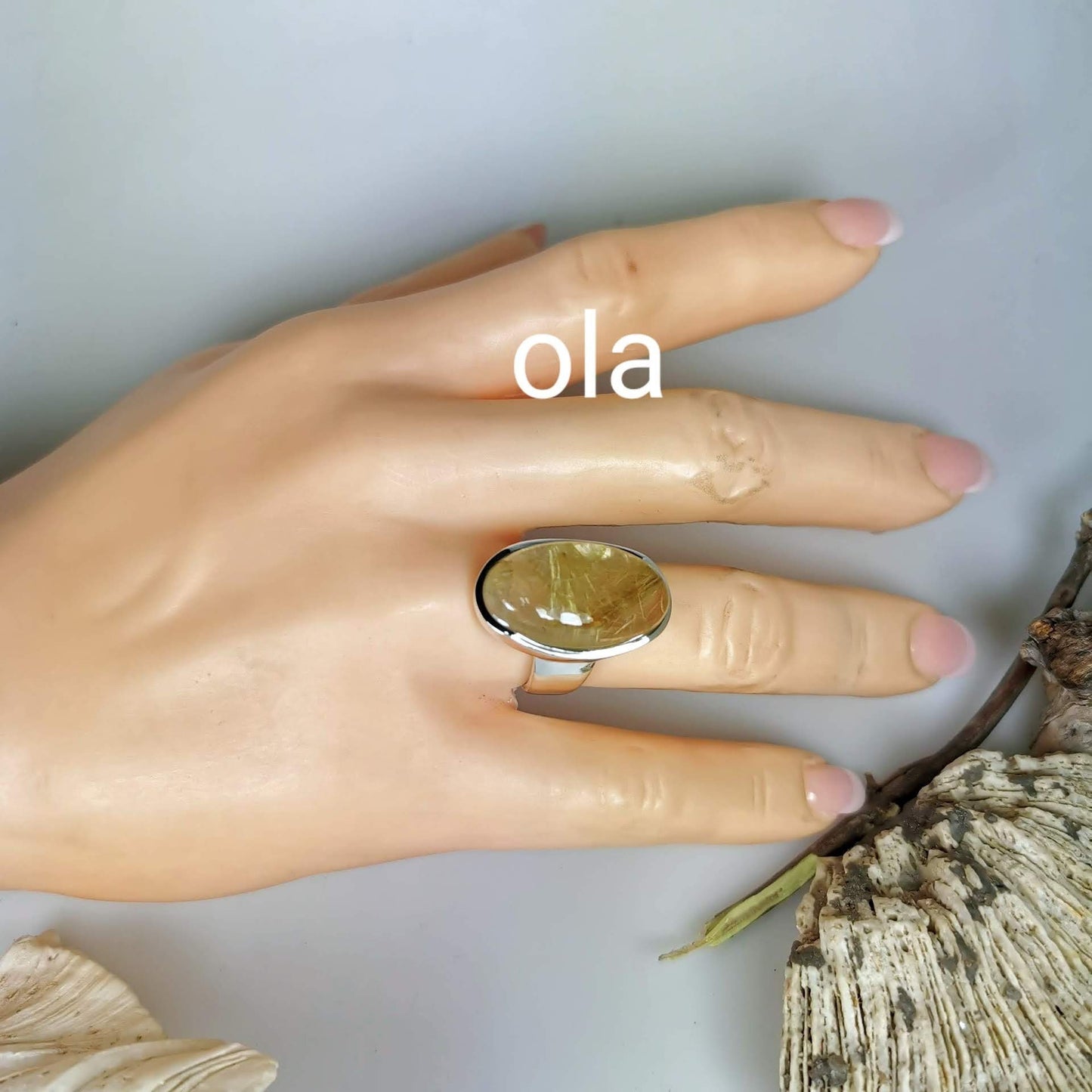Silberring mit Rutilquarz