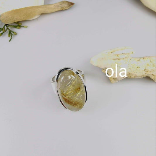 Silberring mit Rutilquarz