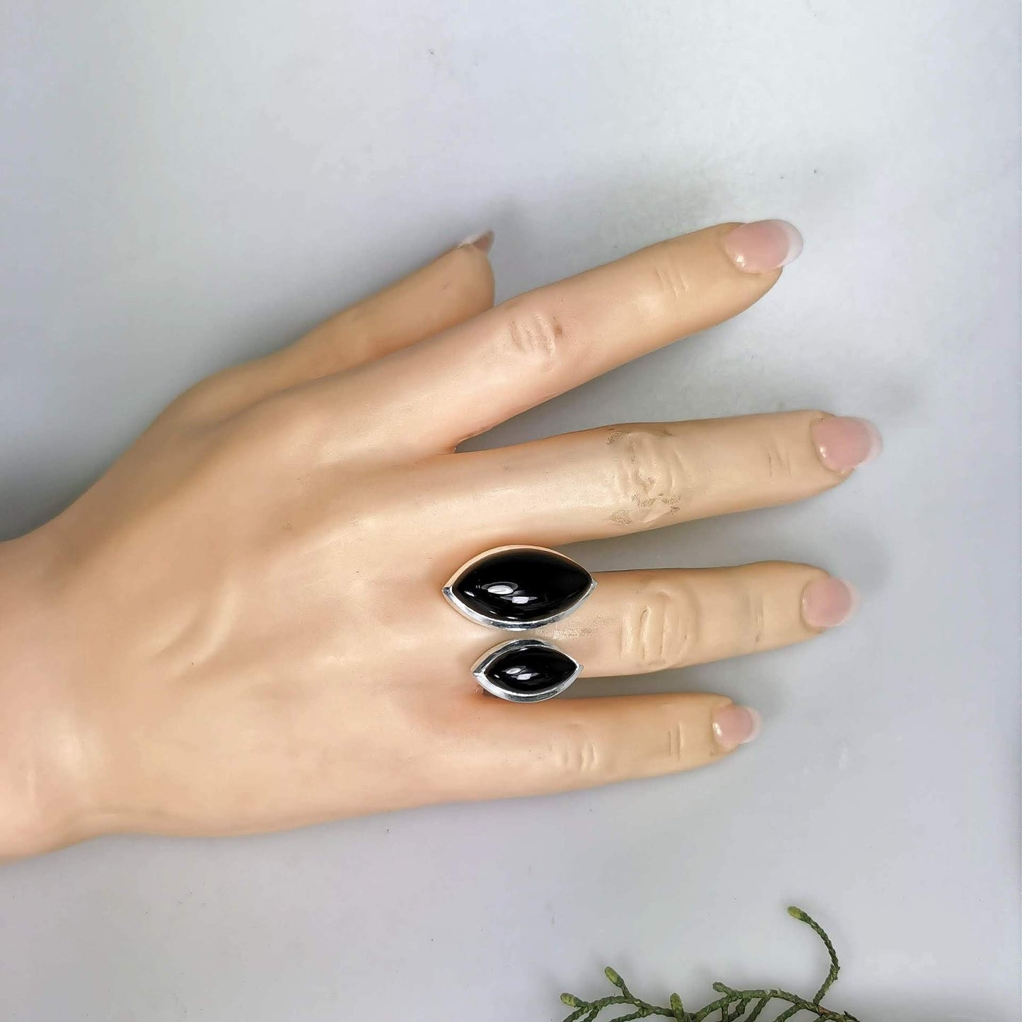 Silberring mit Onyx