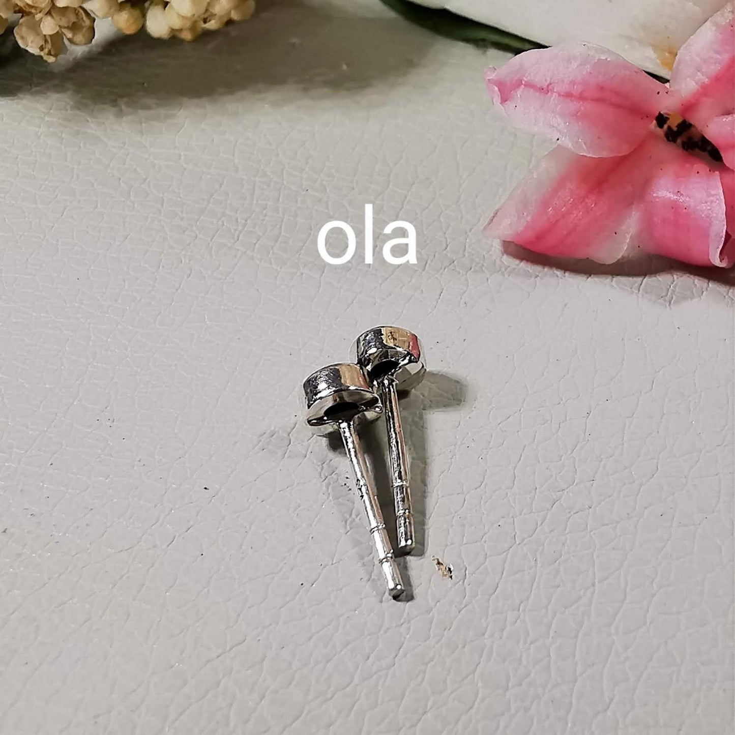 Silberohrstecker mit Opal