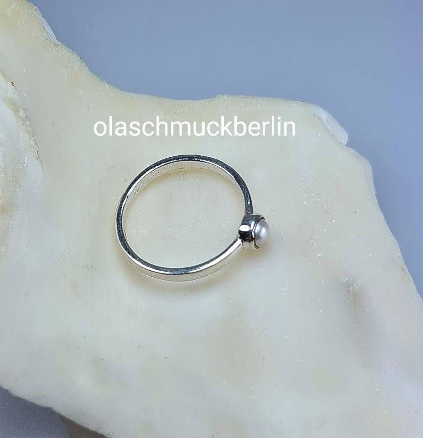 Silberring mit Süßwasserperle