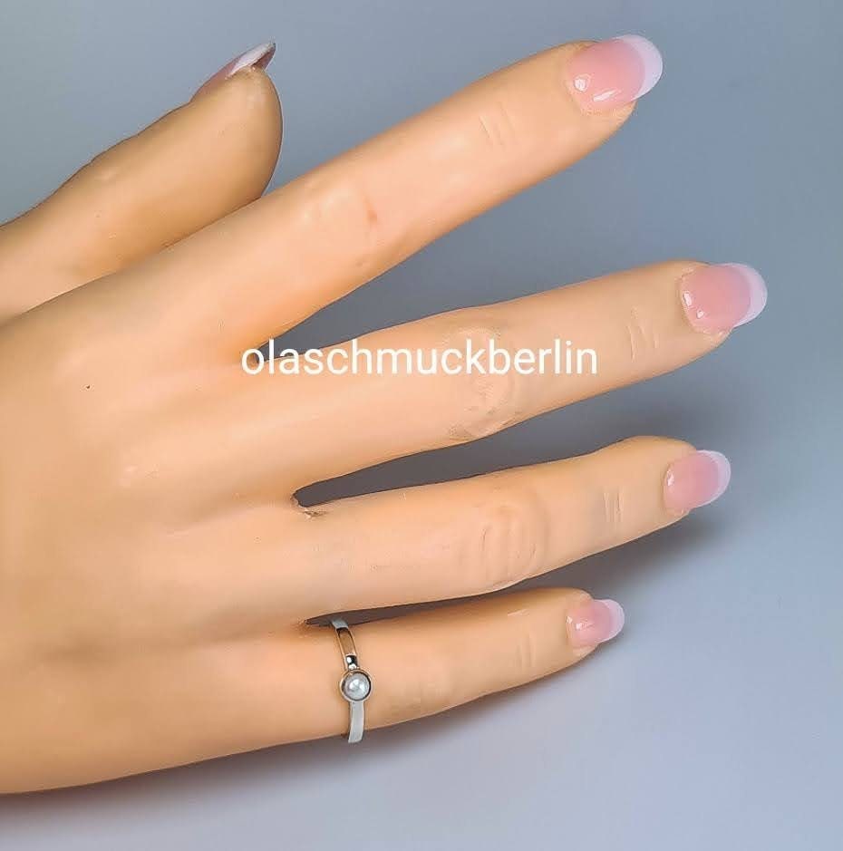 Silberring mit Süßwasserperle