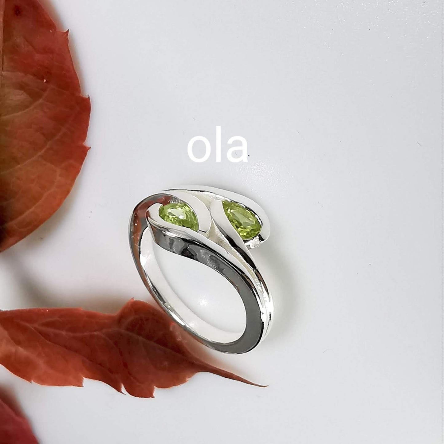 Silberring mit Peridot