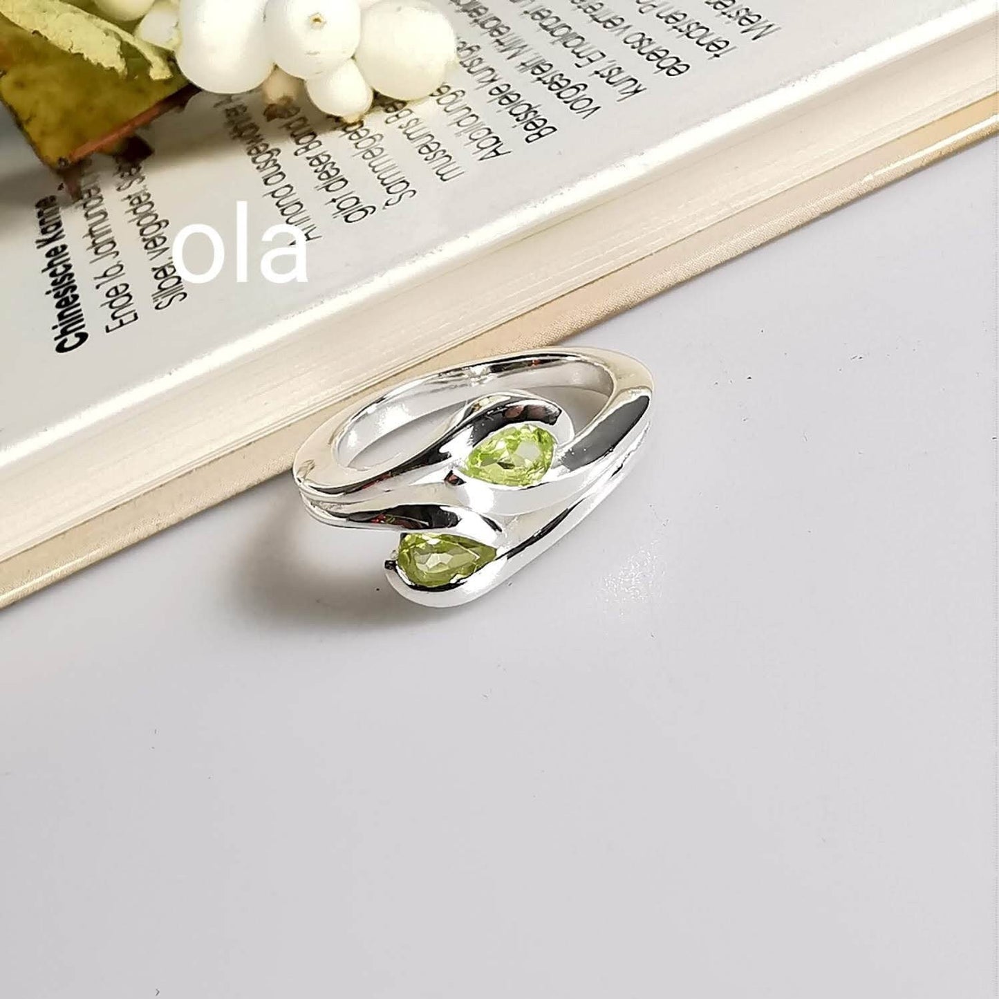 Silberring mit Peridot