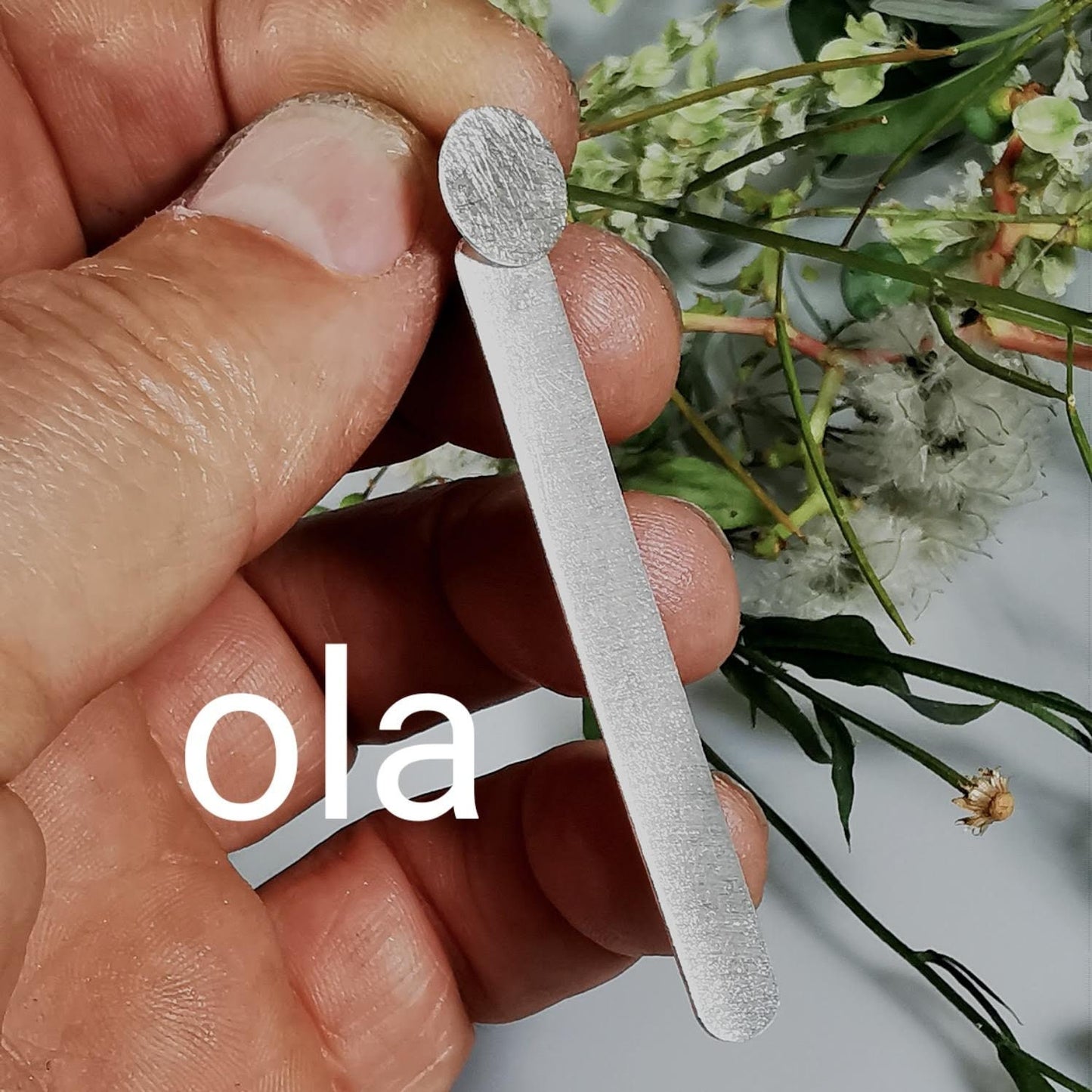 Handgefertigte Silberohrhänger